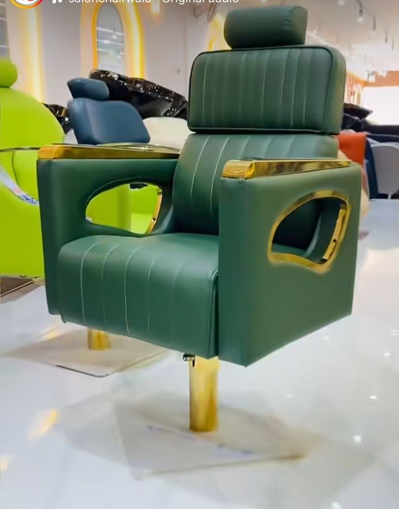 Luxury Green Salon Chair